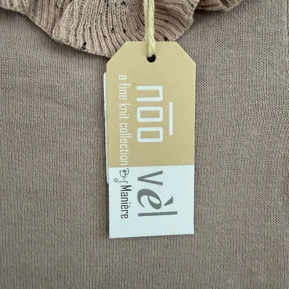Noo Vel By Maniere Knit Infant Long Sleeve Sweater Outfit Button Back Sz 9 M NEW